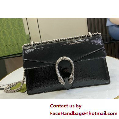 GUCCI Dionysus small shoulder bag IN black patent leather 795005 2025