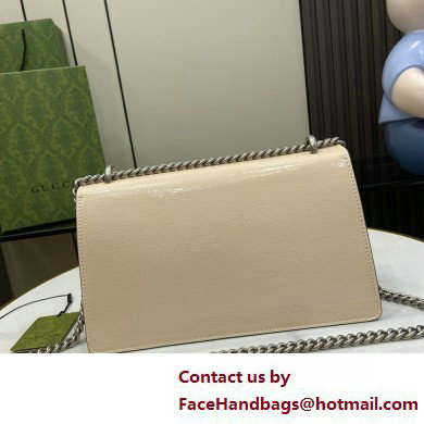 GUCCI Dionysus small shoulder bag IN white patent leather 795005 2025