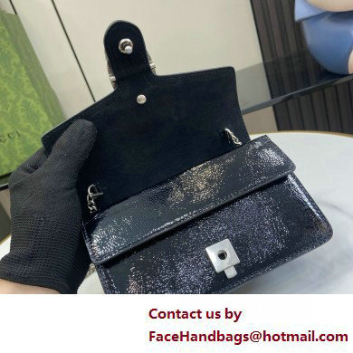 GUCCI Dionysus super mini bag IN black patent leather 795368 2025