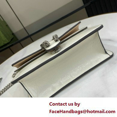 GUCCI Dionysus super mini bag IN white patent leather 795368 2025