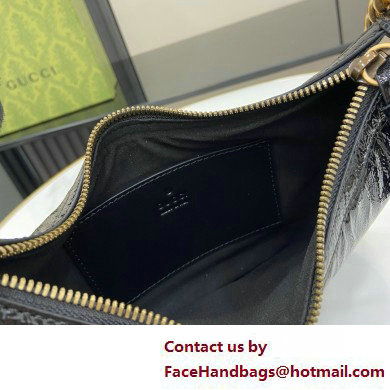 GUCCI GG Marmont small shoulder bag IN BLACK PATENT LEATHER 777263 2025