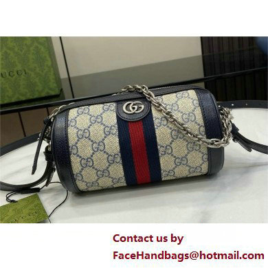 GUCCI Ophidia mini shoulder bag IN Beige and black GG Supreme canvas 795208 2025