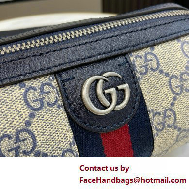 GUCCI Ophidia mini shoulder bag IN Beige and black GG Supreme canvas 795208 2025