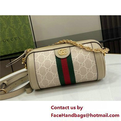 GUCCI Ophidia mini shoulder bag IN Beige and white GG Supreme canvas 795208 2025