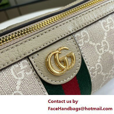 GUCCI Ophidia mini shoulder bag IN Beige and white GG Supreme canvas 795208 2025