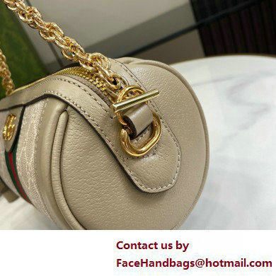 GUCCI Ophidia mini shoulder bag IN Beige and white GG Supreme canvas 795208 2025