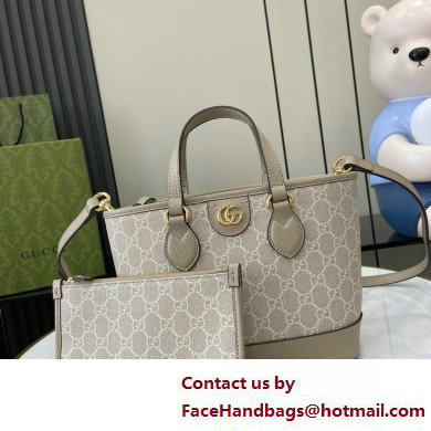 GUCCI Ophidia mini tote bag IN Beige and WHITE GG Supreme canvas 811716 2025