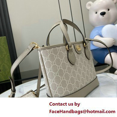 GUCCI Ophidia mini tote bag IN Beige and WHITE GG Supreme canvas 811716 2025