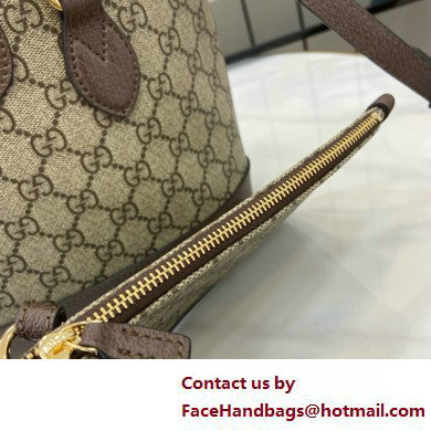 GUCCI Ophidia mini tote bag IN Beige and ebony GG Supreme canvas 811716 2025