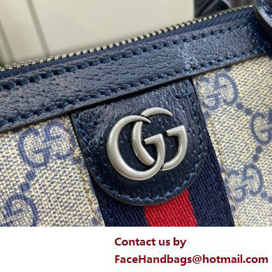 GUCCI Ophidia small top handle bag IN Beige and blue GG Supreme canvas 795249 2025