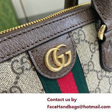 GUCCI Ophidia small top handle bag IN Beige and ebony GG Supreme canvas 795249 2025