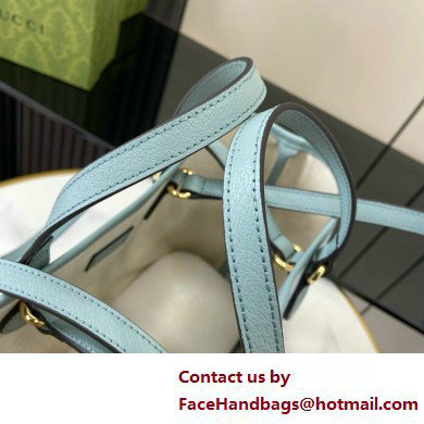 GUCCI Ophidia small tote bag IN SKY BLUE GG Supreme canvas 765043 2025