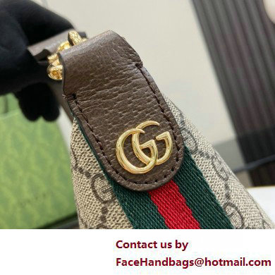 GUCCI Ophidia super mini shoulder bag IN Beige and ebony GG Supreme canvas 795170 2025