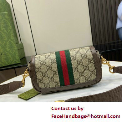 GUCCI Ophidia super mini shoulder bag IN Beige and ebony GG Supreme canvas 795466 2025