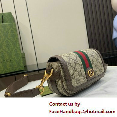 GUCCI Ophidia super mini shoulder bag IN Beige and ebony GG Supreme canvas 795466 2025