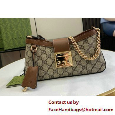 GUCCI Padlock GG SMALL shoulder bag 811705 BROWN 2025