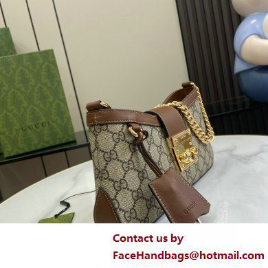 GUCCI Padlock GG SMALL shoulder bag 811705 BROWN 2025