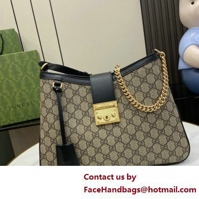 GUCCI Padlock GG medium shoulder bag 795113 BLACK 2025