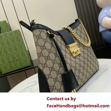 GUCCI Padlock GG medium shoulder bag 795113 BLACK 2025