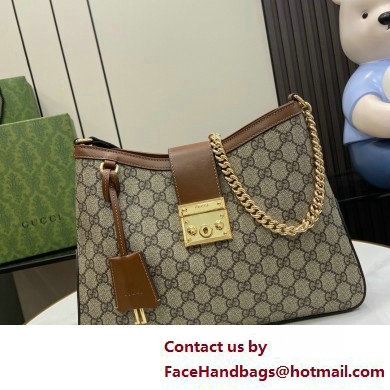 GUCCI Padlock GG medium shoulder bag 795113 BROWN 2025 - Click Image to Close