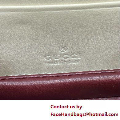 Gucci Bamboo 1947 mini top handle bag in patent leather 786482 white 2025