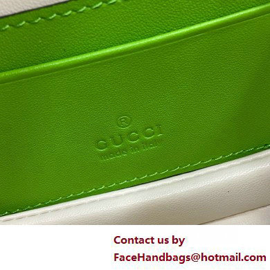 Gucci Bamboo 1947 mini top handle bag with Debossed Gucci logo 786482 green 2025