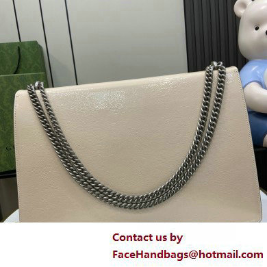 Gucci Dionysus large shoulder bag IN WHITE patent leather 795003 2025