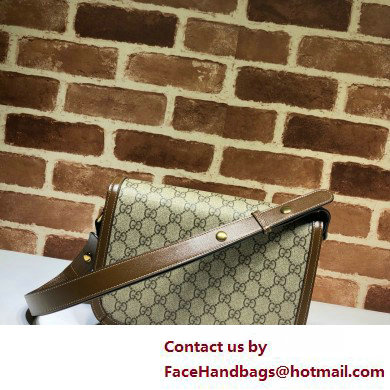 Gucci Horsebit 1955 Small Shoulder Bag IN Beige/ebony GG Supreme canvas 602204 2025