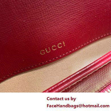 Gucci Horsebit 1955 Small Shoulder Bag IN Beige/ebony GG Supreme canvas 602204 red 2025