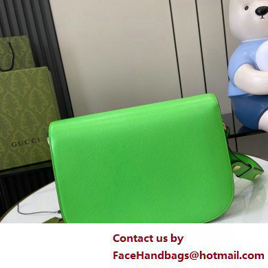 Gucci Horsebit 1955 Small Shoulder Bag IN Electric green LEATHER 602204 2025