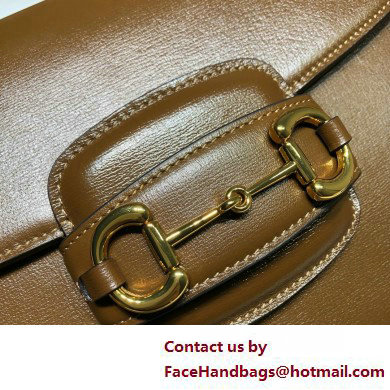 Gucci Horsebit 1955 Small Shoulder Bag IN brown LEATHER 602204 2025