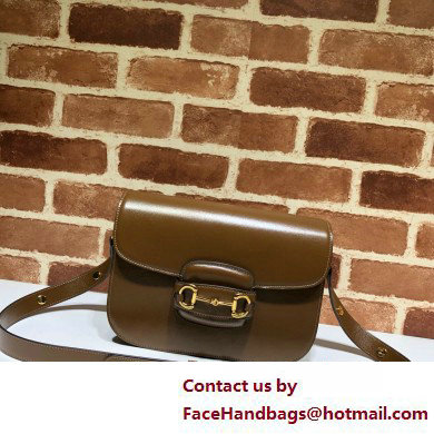 Gucci Horsebit 1955 Small Shoulder Bag IN brown LEATHER 602204 2025