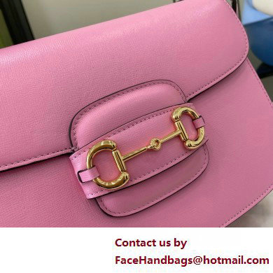 Gucci Horsebit 1955 Small Shoulder Bag IN pink LEATHER 602204 2025