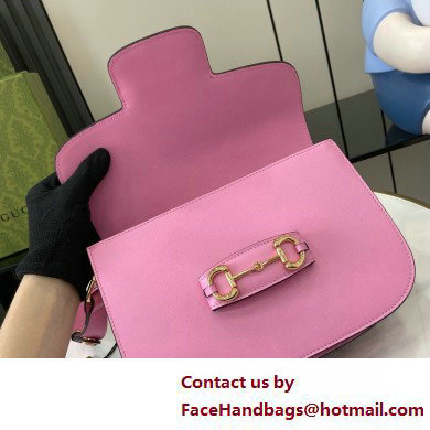 Gucci Horsebit 1955 Small Shoulder Bag IN pink LEATHER 602204 2025