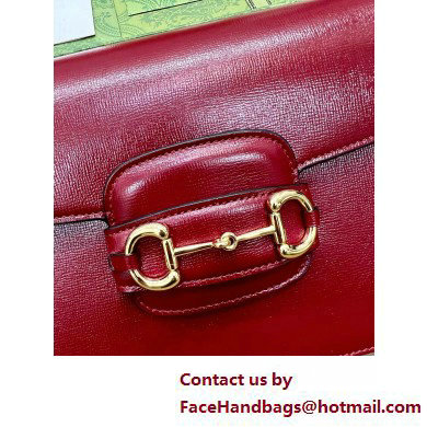 Gucci Horsebit 1955 Small Shoulder Bag IN red LEATHER 602204 2025