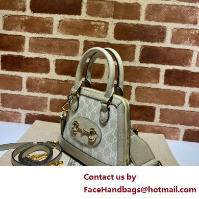 Gucci Horsebit 1955 mini Top Handle bag 677212 Beige/Oatmeal 2025 - Click Image to Close