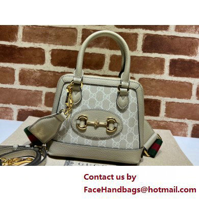 Gucci Horsebit 1955 mini Top Handle bag 677212 Beige/Oatmeal 2025