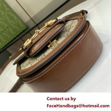 Gucci Horsebit 1955 mini top handle bag IN Beige and ebony GG Supreme canvas 781387 2025