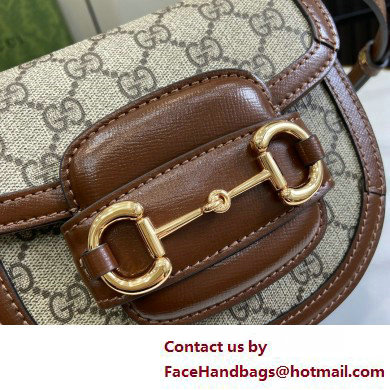 Gucci Horsebit 1955 mini top handle bag IN Beige and ebony GG Supreme canvas 781387 2025