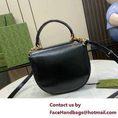 Gucci Horsebit 1955 mini top handle bag IN black LEATHER 781387 2025