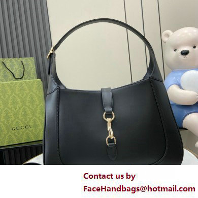 Gucci Jackie medium shoulder bag in black leather 782879 2025