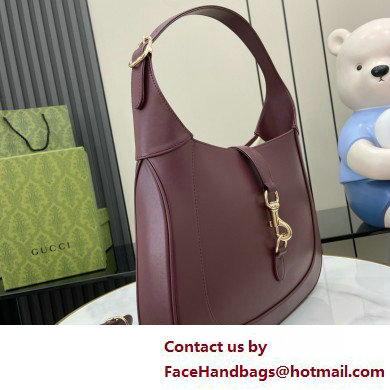 Gucci Jackie medium shoulder bag in burgundy leather 782879 2025