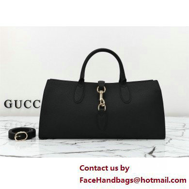 Gucci Jackie medium tote bag IN BLACK leather 795282 2025