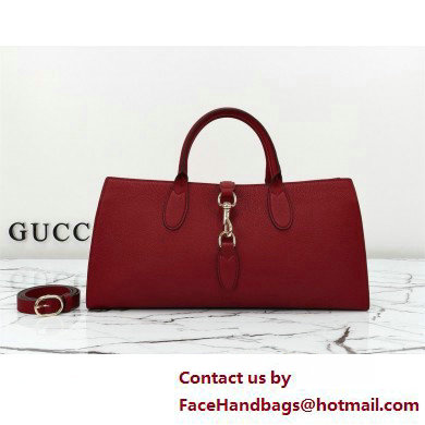 Gucci Jackie medium tote bag IN Rosso Ancora leather 795282 2025