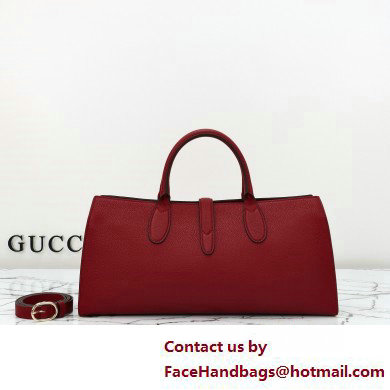 Gucci Jackie medium tote bag IN Rosso Ancora leather 795282 2025