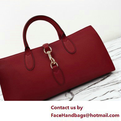 Gucci Jackie medium tote bag IN Rosso Ancora leather 795282 2025