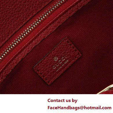 Gucci Jackie medium tote bag IN Rosso Ancora leather 795282 2025