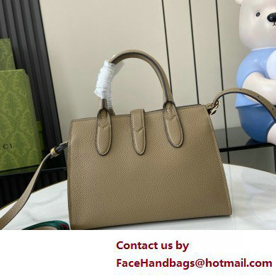 Gucci Jackie small tote bag IN GRAY leather 795349 2025