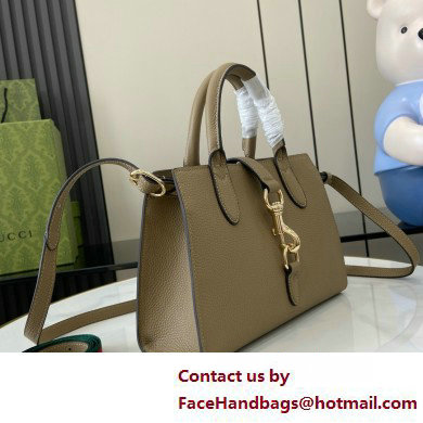 Gucci Jackie small tote bag IN GRAY leather 795349 2025