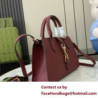 Gucci Jackie small tote bag IN Rosso Ancora leather 795349 2025